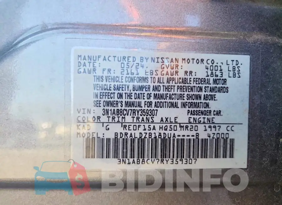 3N1AB8CV7RY359307 Photo# 13