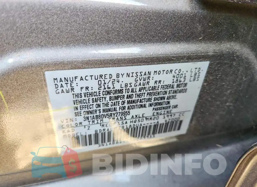 3N1AB8DV5RY279955 Photo# 12
