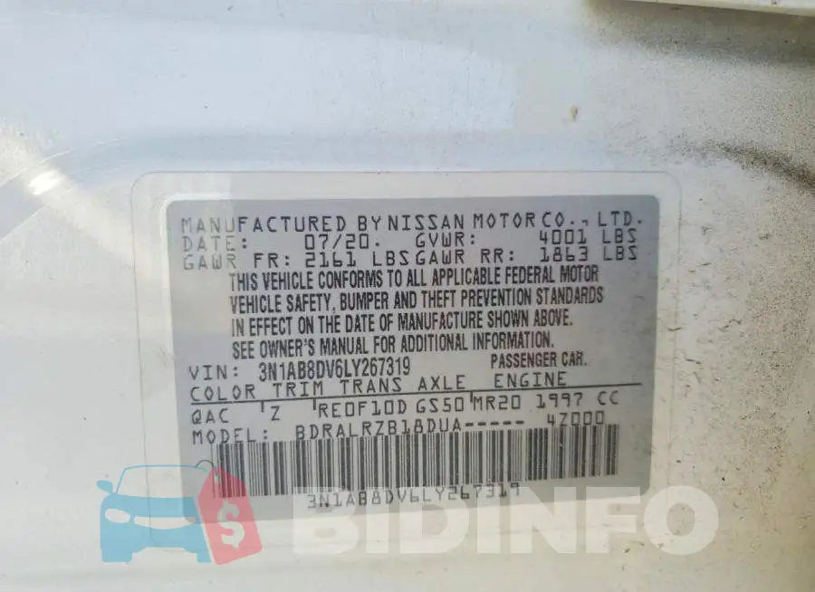 3N1AB8DV6LY267319 Photo# 12