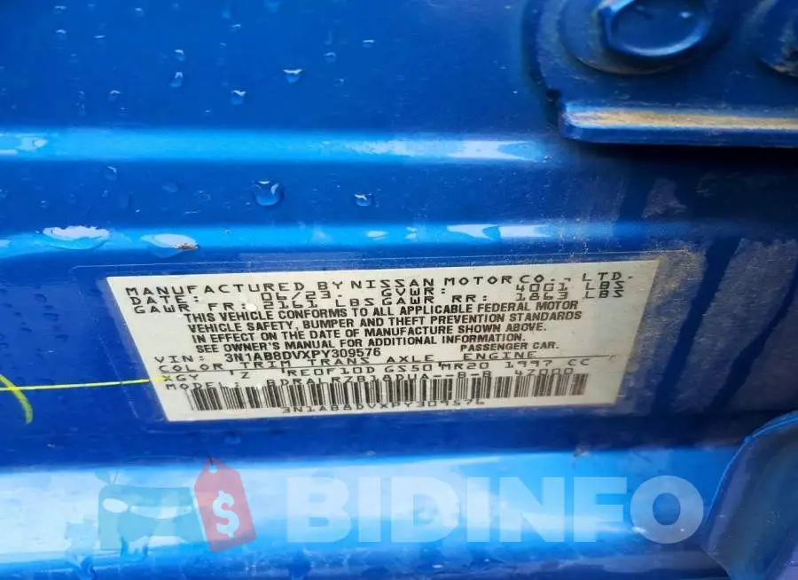 3N1AB8DVXPY309576 Photo# 12