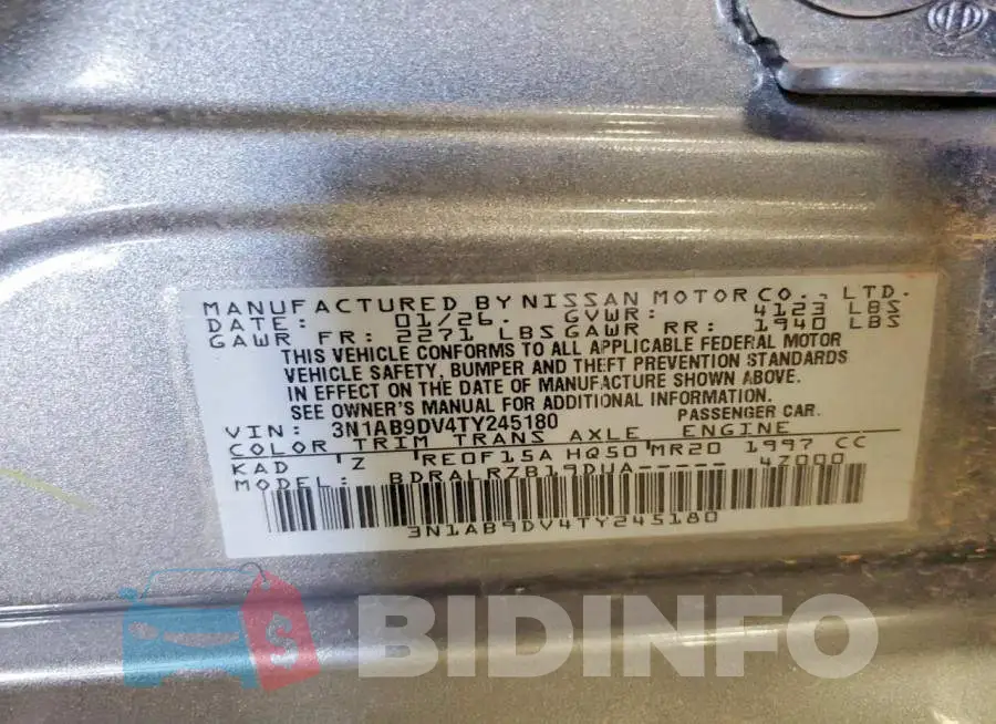 3N1AB9DV4TY245180 Photo# 13