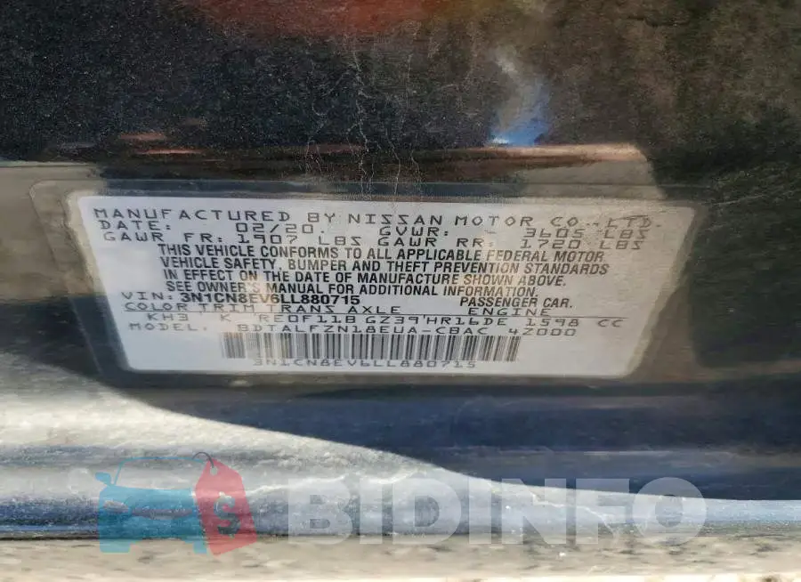 3N1CN8EV6LL880715 Photo# 12