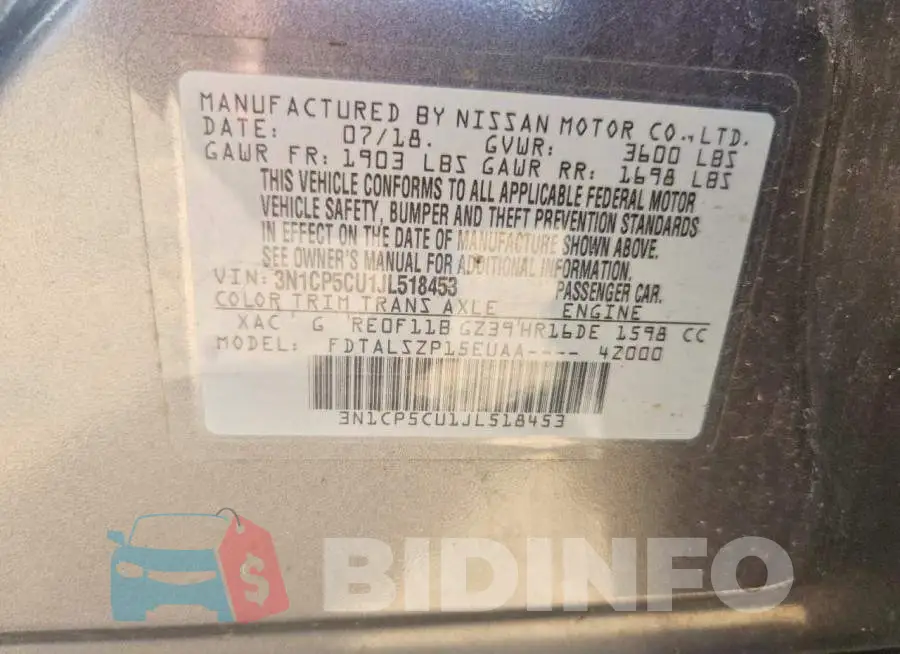 3N1CP5CU1JL518453 Photo# 12