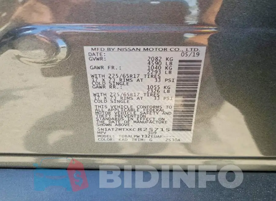 5N1AT2MTXKC825715 Photo# 14