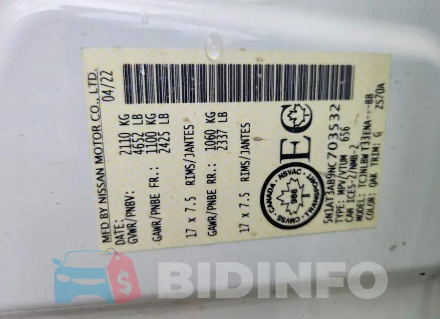 5N1AT3AB9NC703532 Photo# 13