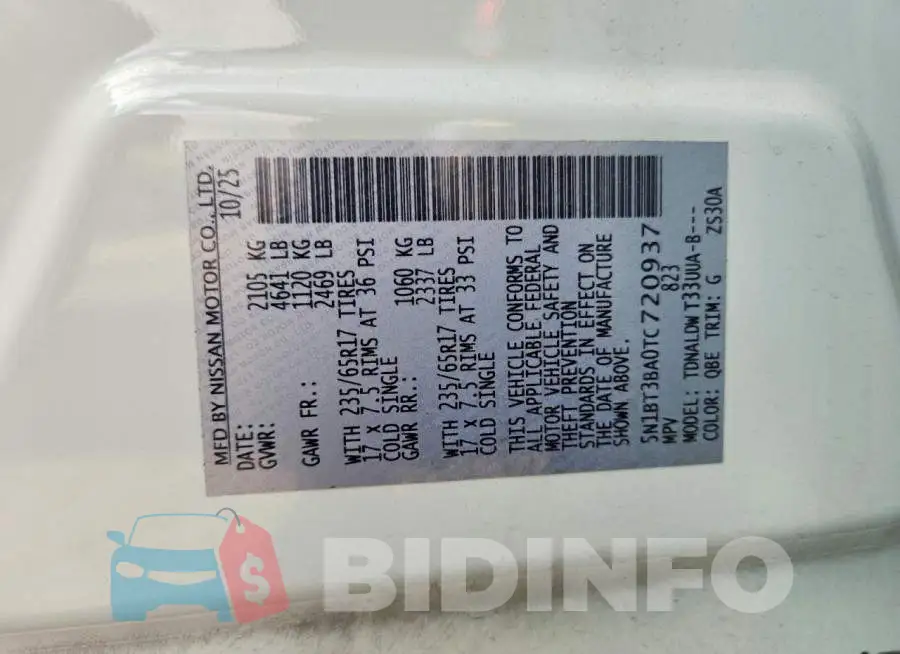 5N1BT3BA0TC720937 Photo# 13