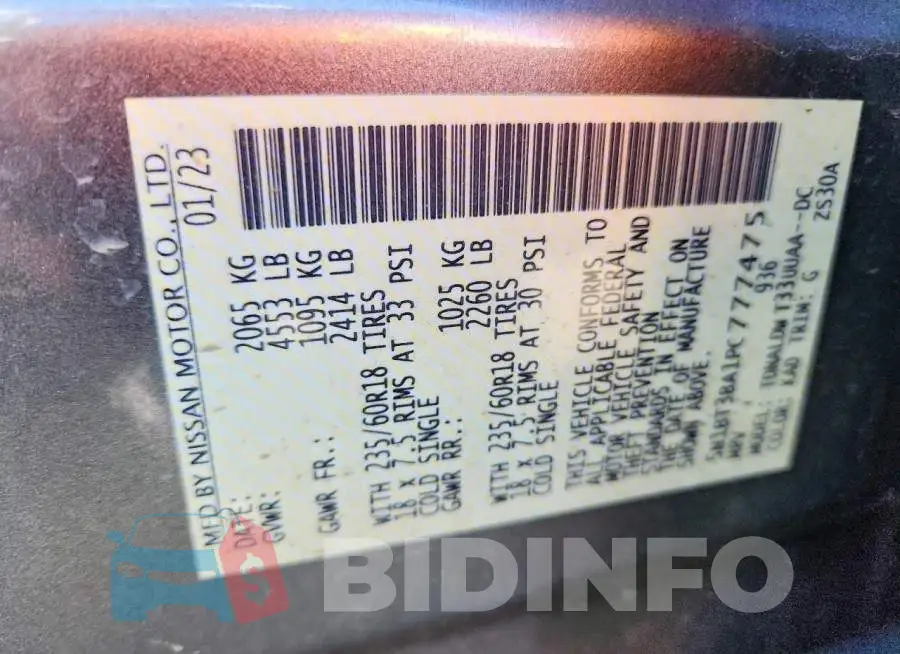 5N1BT3BA1PC777475 Photo# 13