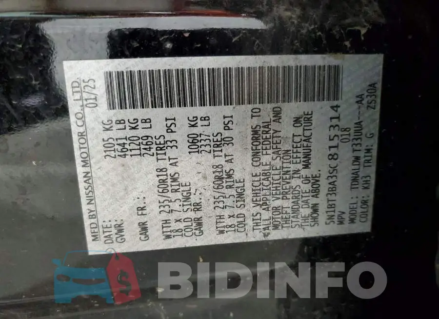 5N1BT3BA3SC815314 Photo# 12