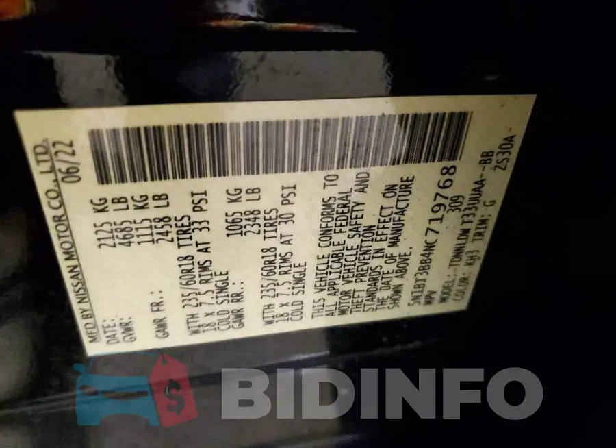 5N1BT3BB4NC719768 Photo# 13