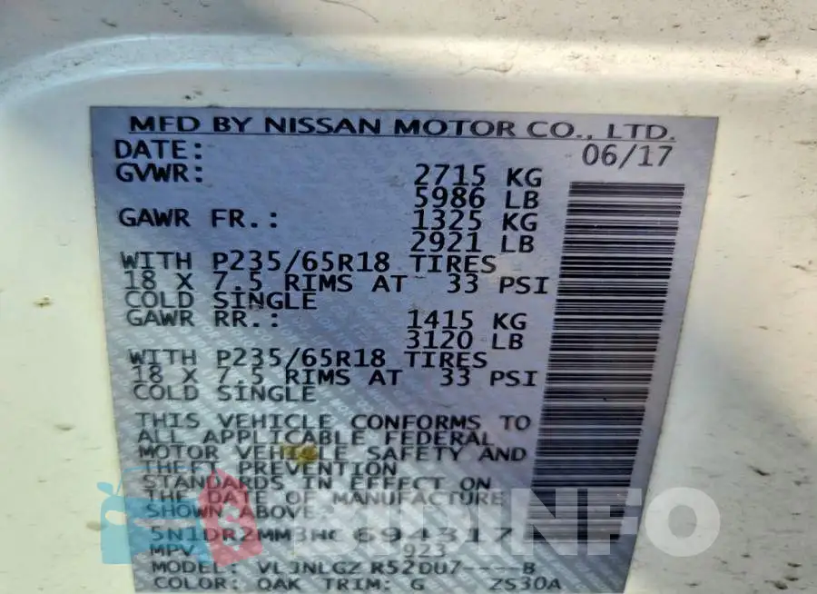 5N1DR2MM3HC694317 Photo# 13