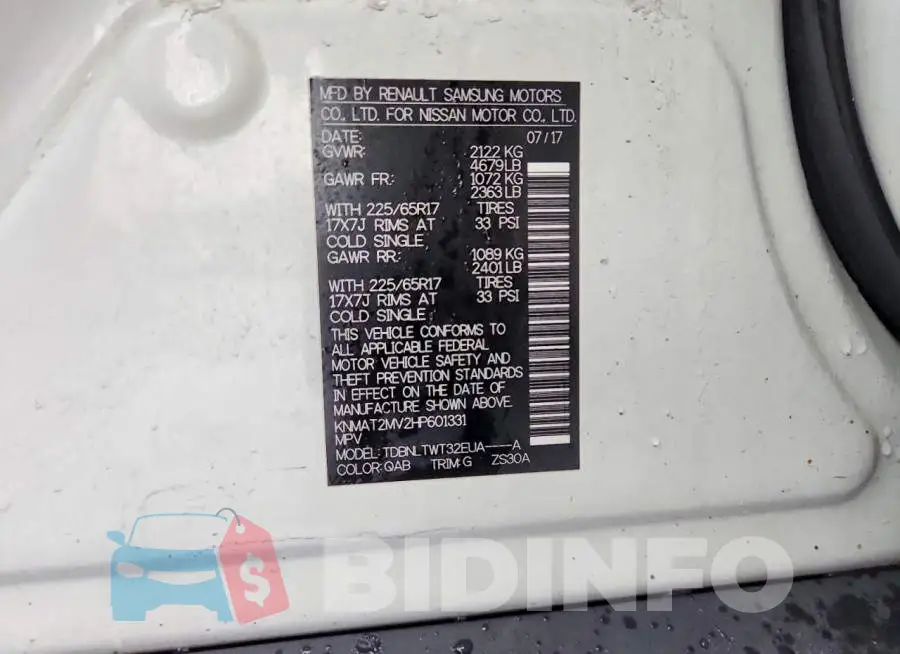 KNMAT2MV2HP601331 Photo# 13