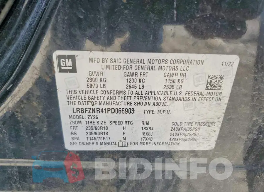 LRBFZNR41PD066903 Photo# 13