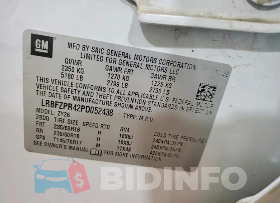 LRBFZPR42PD052438 Photo# 14