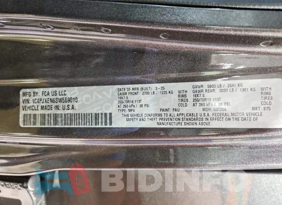 1C4PJXEN6SW569010 Photo# 13