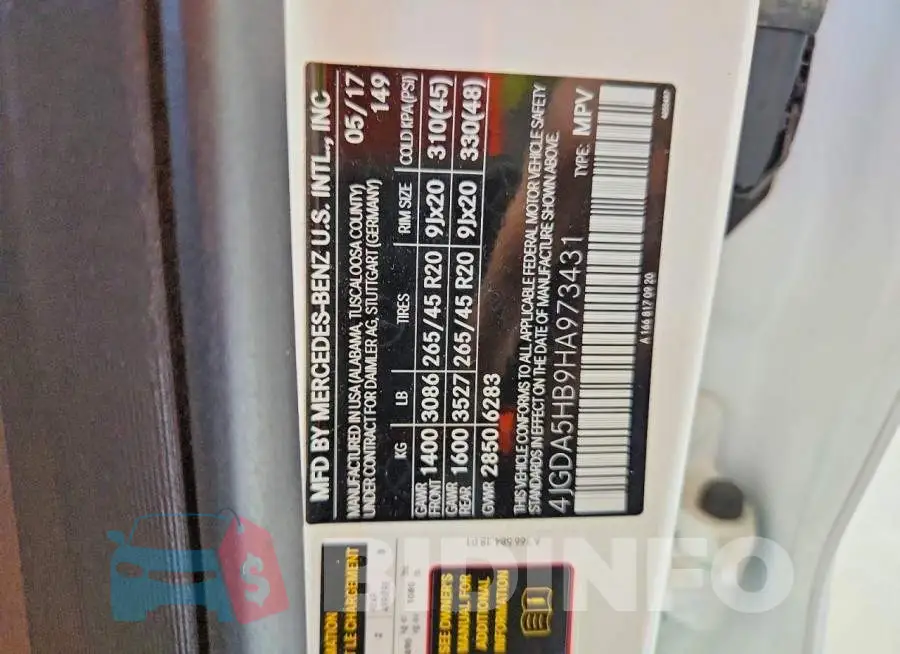 4JGDA5HB9HA973431 Photo# 13