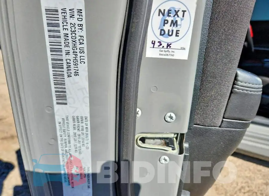 2C3CDXHG4PH591746 Photo# 12