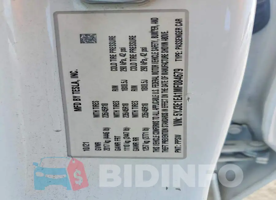 5YJ3E1EA1MF084679 Photo# 12