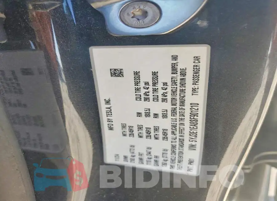 5YJ3E1EA8SF901210 Photo# 12