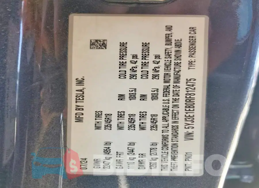 5YJ3E1EB0RF812475 Photo# 13
