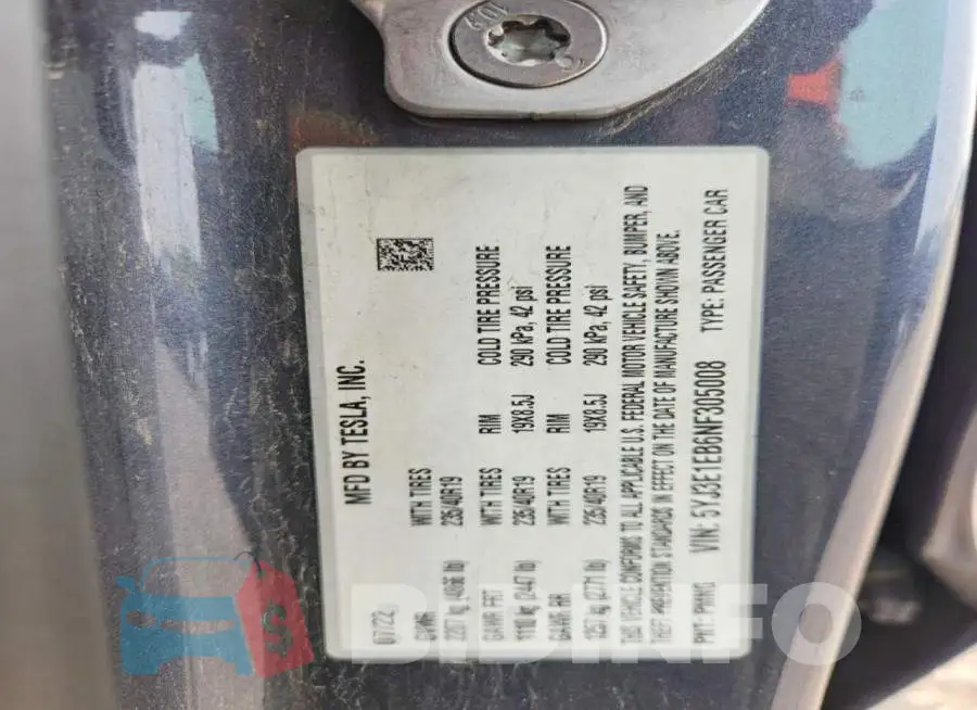 5YJ3E1EB6NF305008 Photo# 12