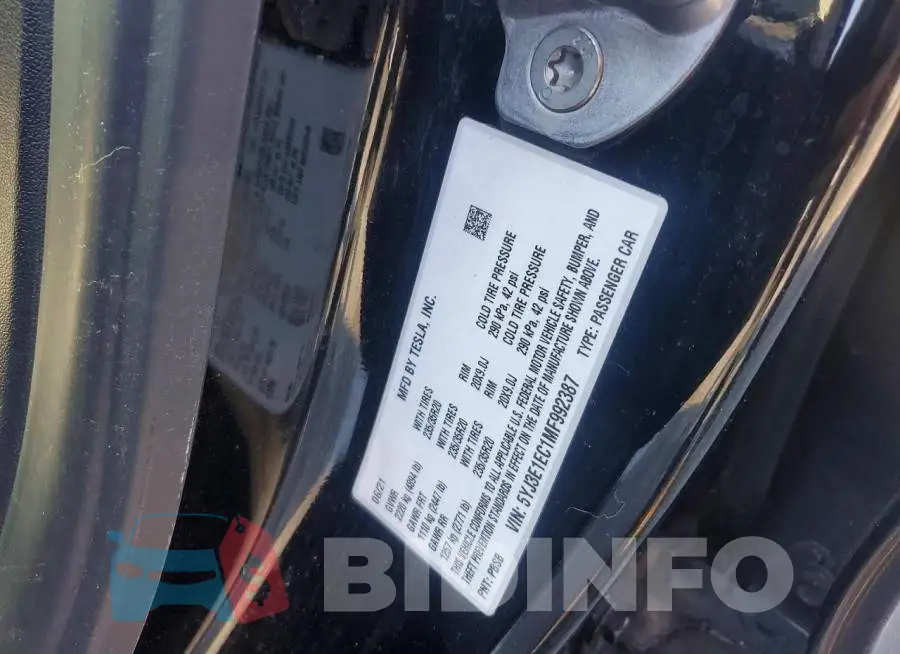 5YJ3E1EC1MF992387 Photo# 12