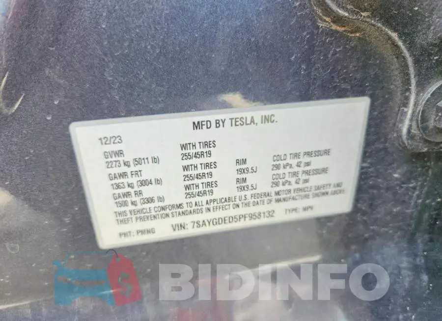 7SAYGDED5PF958132 Photo# 12