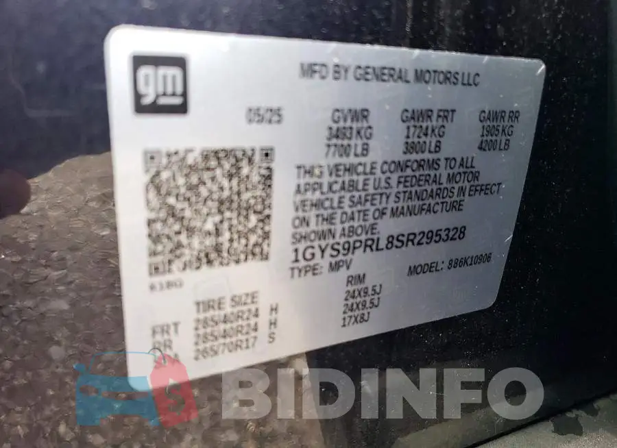 1GYS9PRL8SR295328 Photo# 13