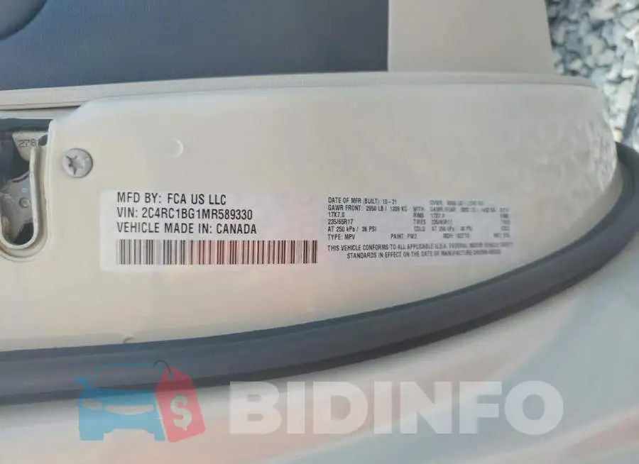 2C4RC1BG1MR589330 Photo# 13