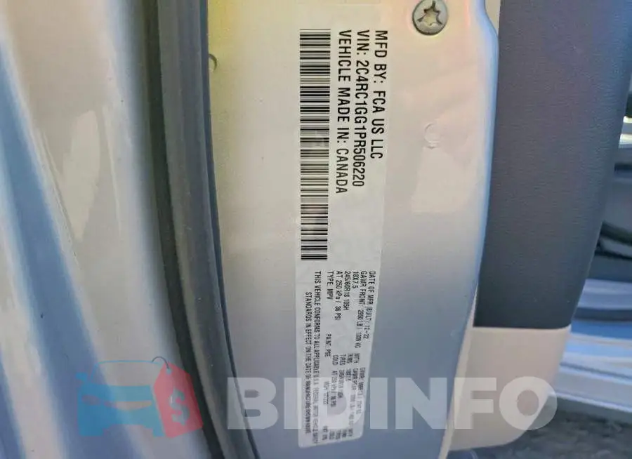 2C4RC1GG1PR506220 Photo# 14