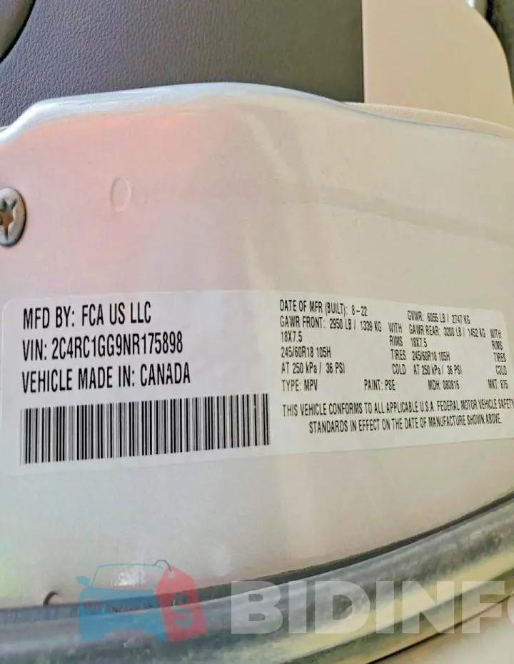 2C4RC1GG9NR175898 Photo# 13