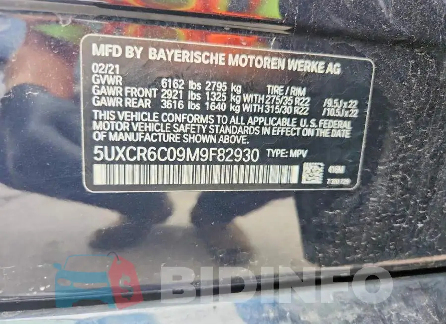 5UXCR6C09M9F82930 Photo# 13