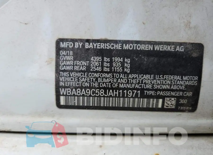 WBA8A9C58JAH11971 Photo# 12