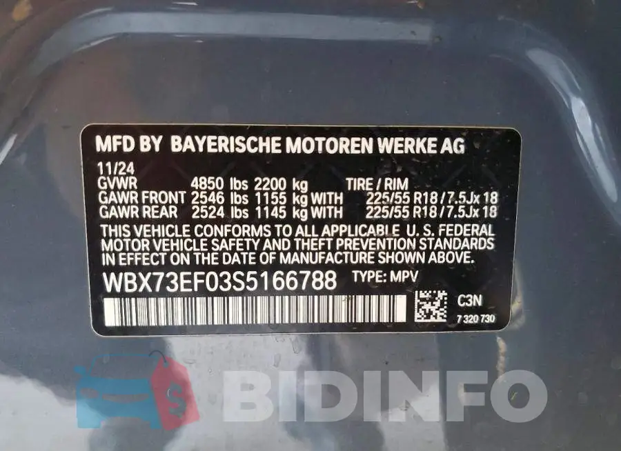 WBX73EF03S5166788 Photo# 13