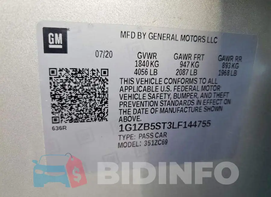 1G1ZB5ST3LF144755 Photo# 12