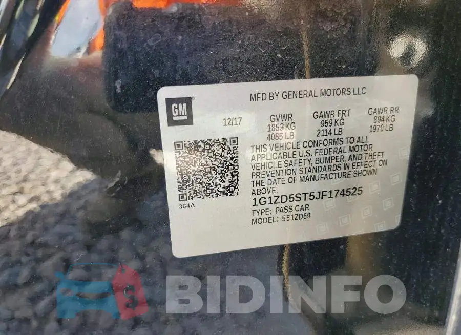 1G1ZD5ST5JF174525 Photo# 13