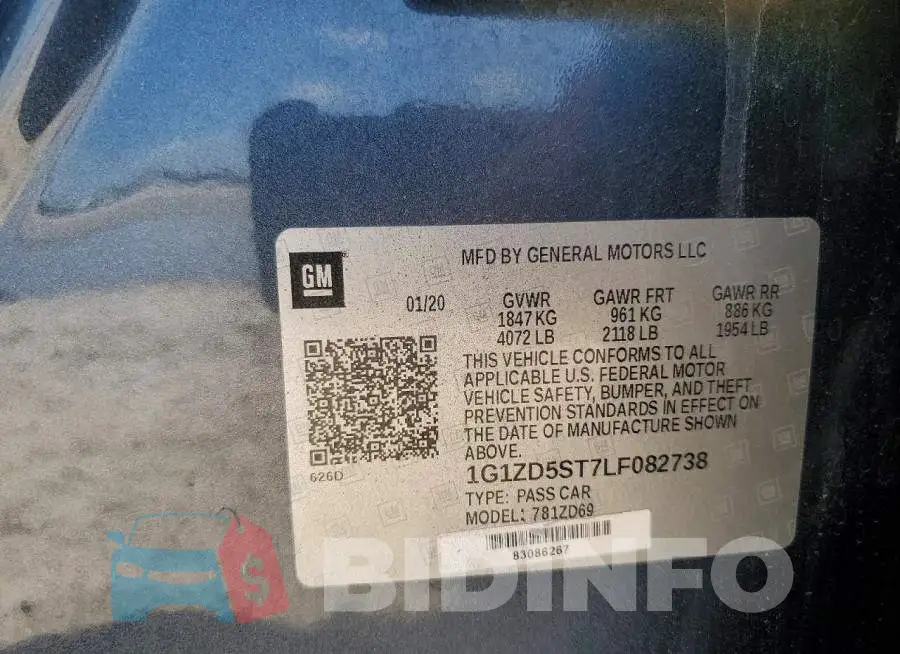 1G1ZD5ST7LF082738 Photo# 12