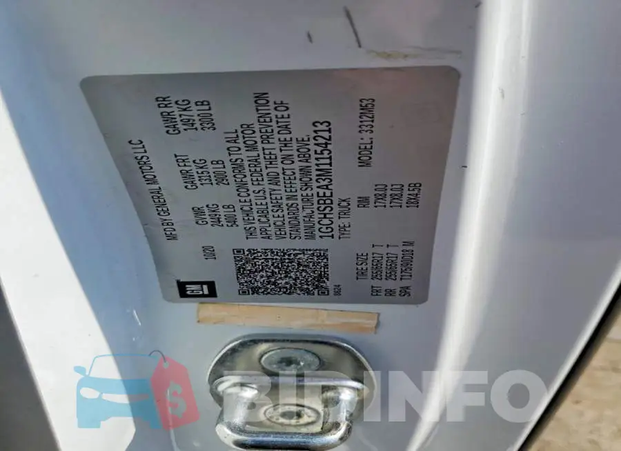 1GCHSBEA3M1154213 Photo# 12