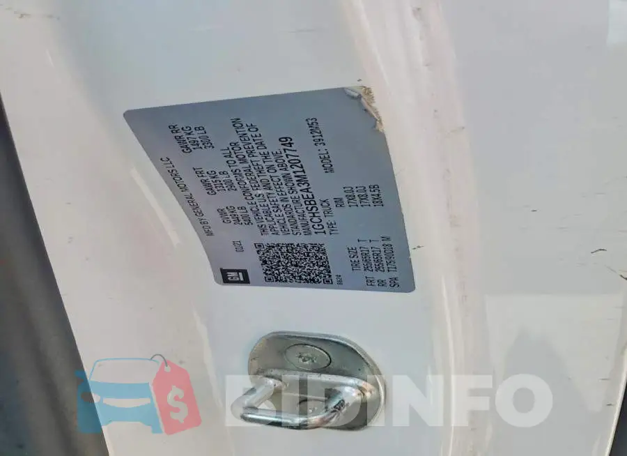 1GCHSBEA3M1207749 Photo# 12
