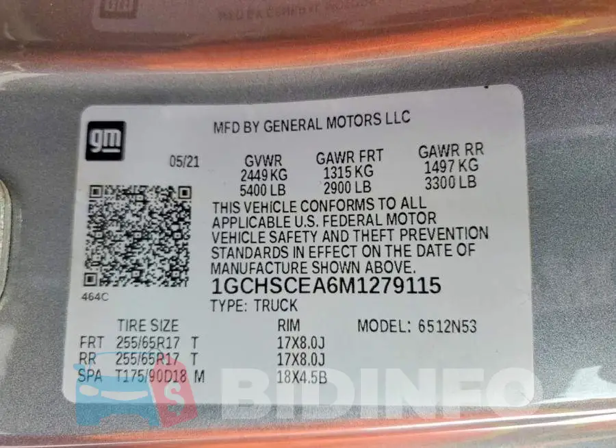 1GCHSCEA6M1279115 Photo# 13