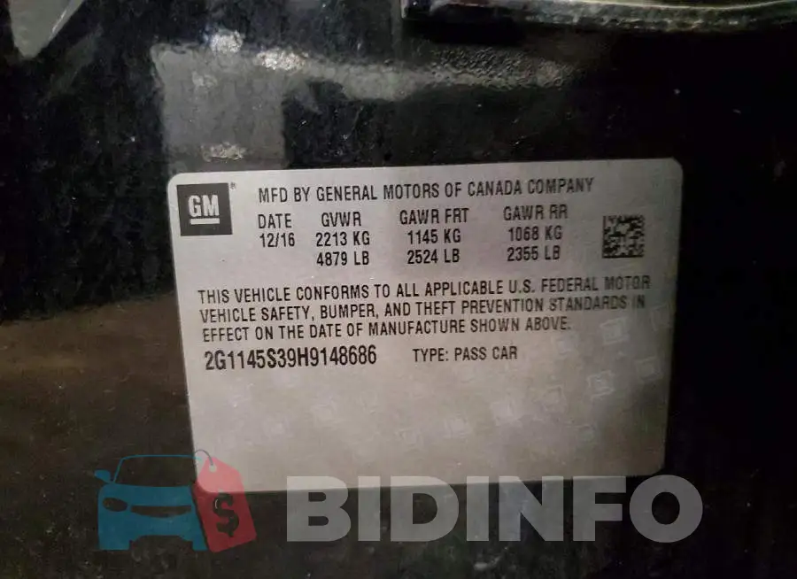 2G1145S39H9148686 Photo# 12