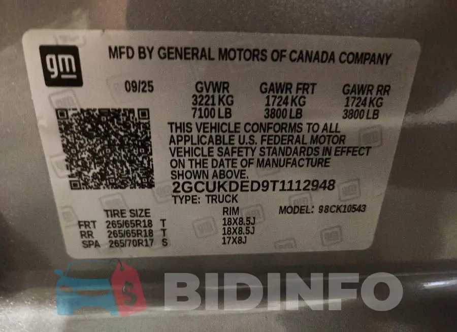 2GCUKDED9T1112948 Photo# 12