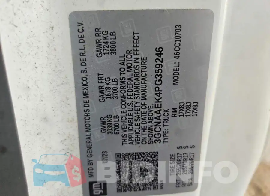 3GCNAAEK4PG359246 Photo# 12
