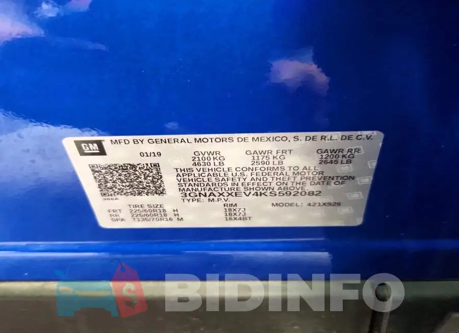 3GNAXXEV4KS592082 Photo# 14