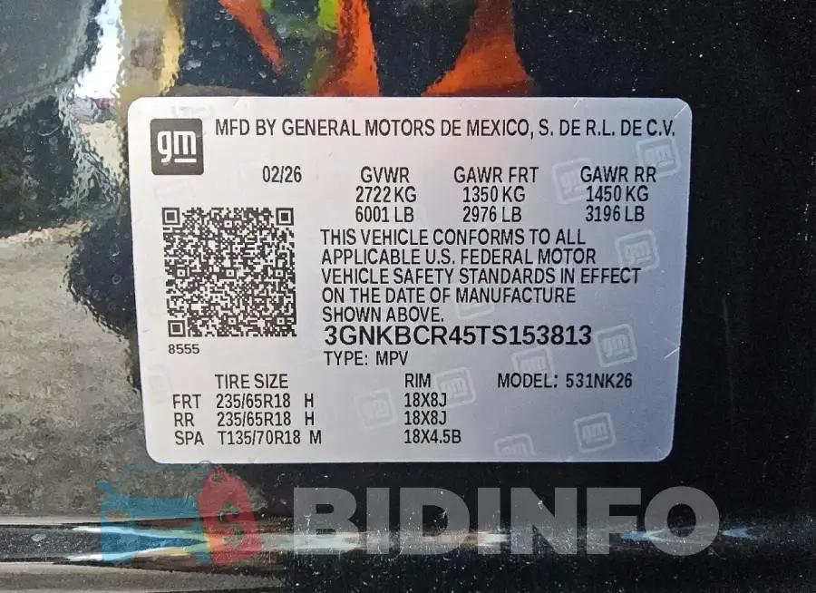 3GNKBCR45TS153813 Photo# 13