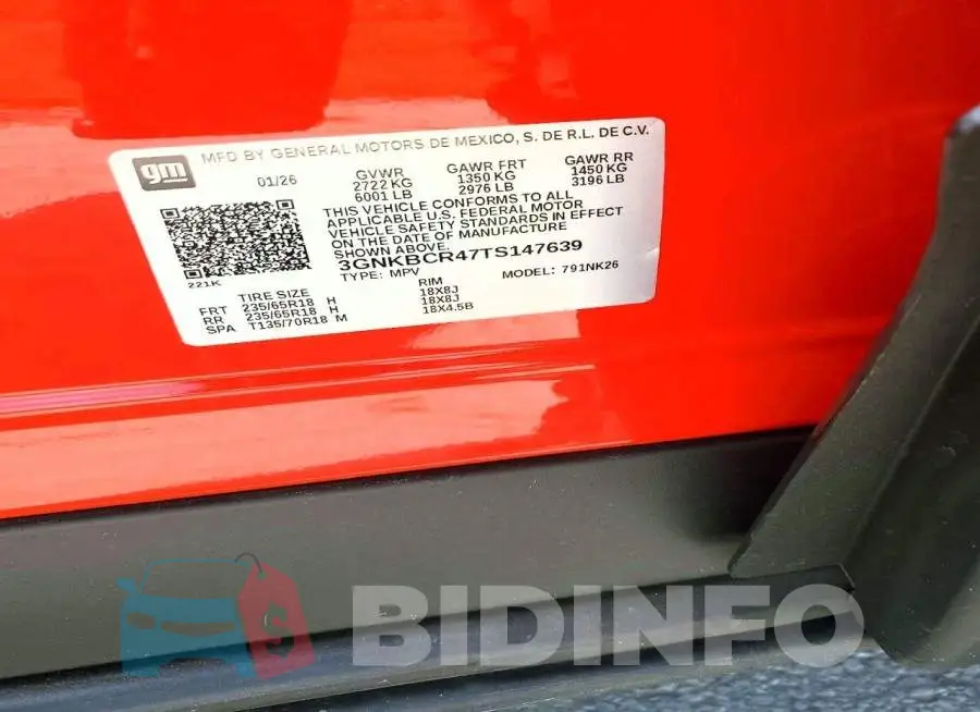 3GNKBCR47TS147639 Photo# 13