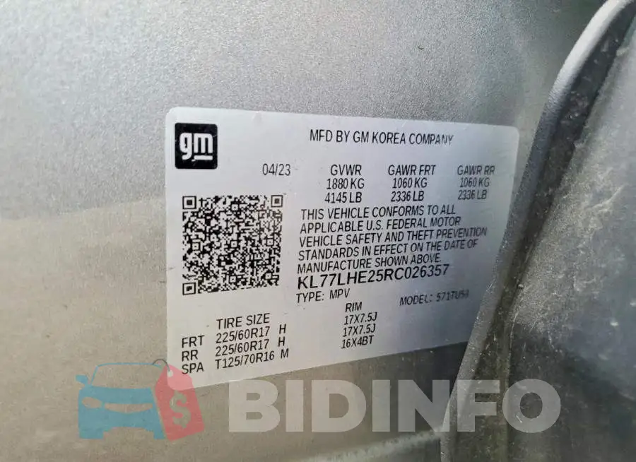 KL77LHE25RC026357 Photo# 14