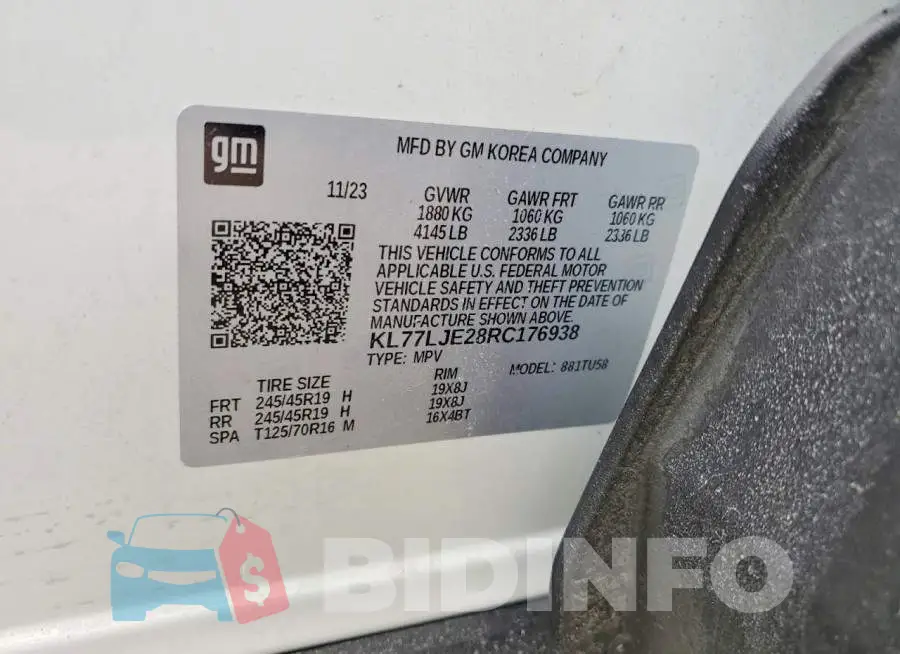 KL77LJE28RC176938 Photo# 13
