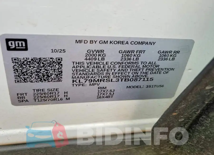 KL79MRSL3TB087115 Photo# 13