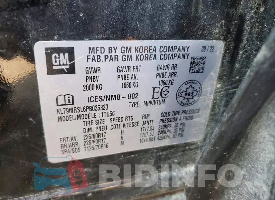 KL79MRSL6PB035323 Photo# 13