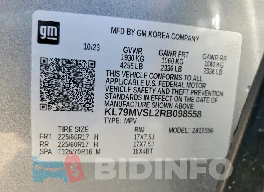 KL79MVSL2RB098558 Photo# 13